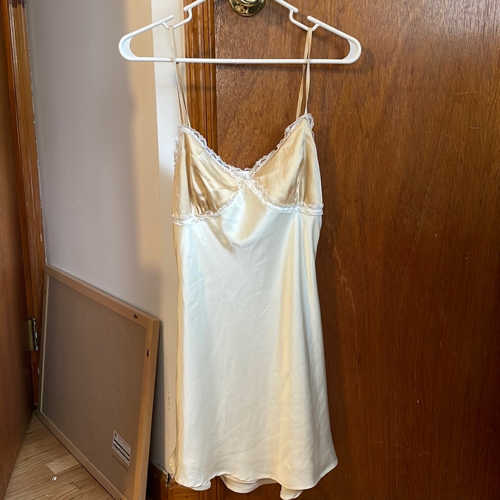 Le Lis slip dress, cream